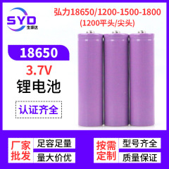 弘力18650リチウム電池平頭先800mah充電宝電動玩具首ファン充電電池