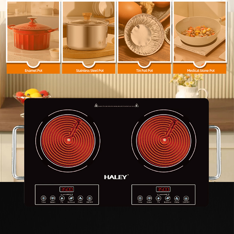 HALEY European Standard For Home Use, Small High-Power Stir-Fry Induction Cooker, Multifunctional Energy-Saving Electric_voghion.com