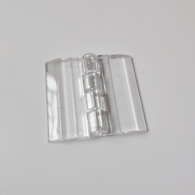 IVA de fábrica transparente esmerilado con agujeros con tornillos con bisagra de acrílico orgánico de plástico esmerilado endurecido por resorte