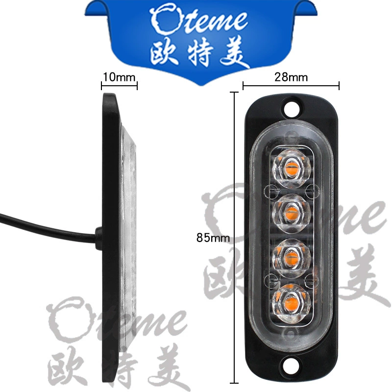 OTM Truck, LED ultra thin indicator lamp, 24v, flashing light