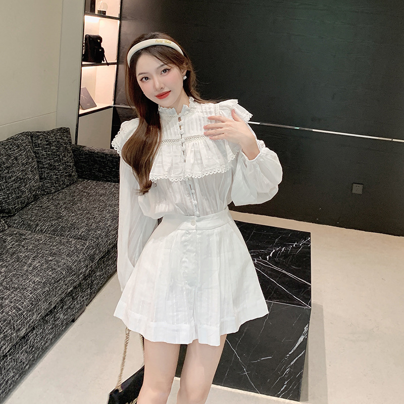 Elegance in Details_Heavy Industry Lace Embroidered Shirt Summer Design Niche Sunscreen Top