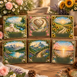 风景花园爱心钻石画系列 提升动手能力创意工艺手工DIY装饰画摆件