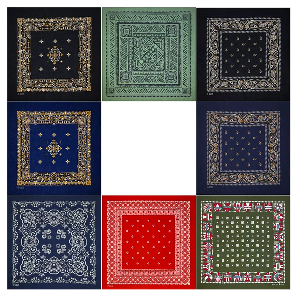 Cotton 55*55cm Headscarf Square Scarf for Outdoor Sports, Hip-Hop, Street Dance, Decoration, Interview, Direct Sales from the Manufacturer