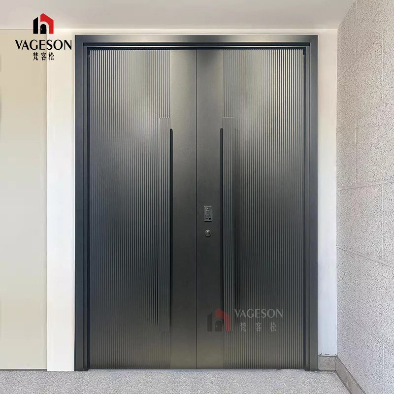 Cast Aluminum Villa Door Double Door Rural Self-Built House Door Modern Entrance Double Entrance Courtyard