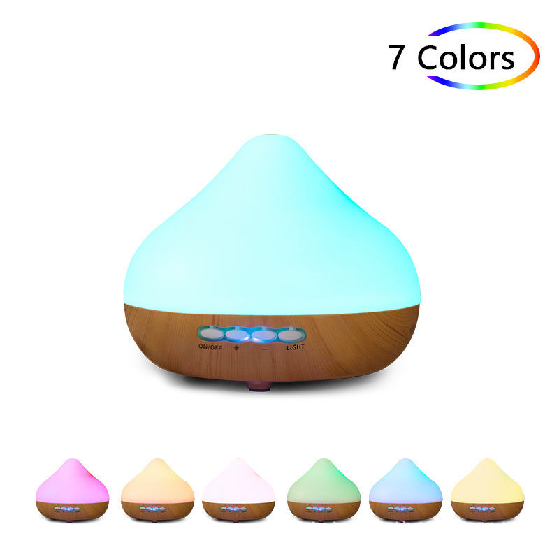 Unprinted Wood Grain Aroma Diffuser Humidifier Essential Oil Fragrance Lamp Incense Burner Gift Wholesale Fragrance Mini