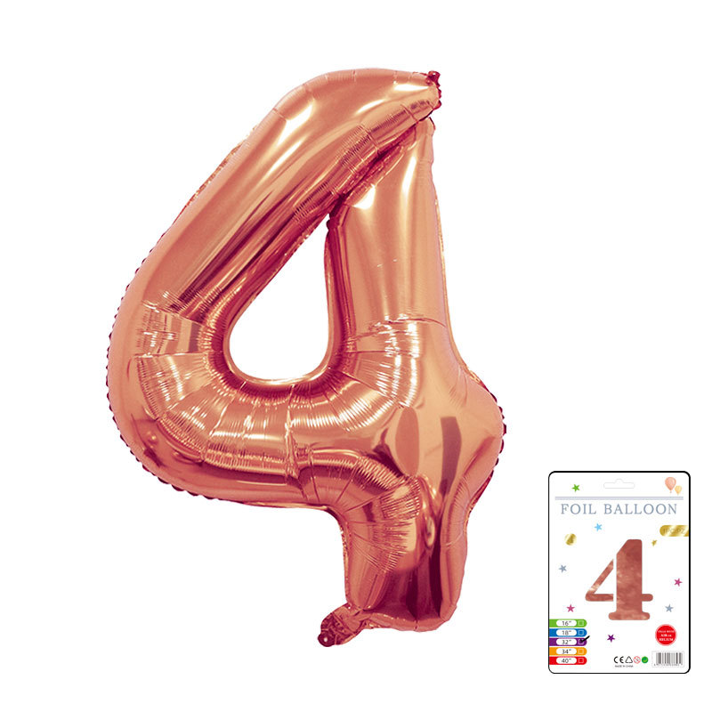 Globo digital de 32 pulgadas, embalaje de tarjeta de papel independiente, versión estadounidense, película de aluminio delgada, embalaje fino, papel de aluminio, globo de cumpleaños