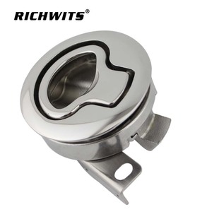 Round floor handle stainless steel 316 round floor lock deck pull ring lock Yacht Marine hardware accessories