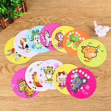 哇噢PP十二生肖卡通可爱防水隔热咖啡杯茶水杯垫酒店家庭餐垫定制