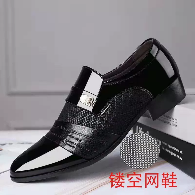 Специальная распродажа мужской кожаной обуви, летние дышащие сандалии, мужские мягкие кожаные нескользящие туфли с отверстиями, модные