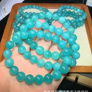 Natural Amazonite Bracelet Clean and Fresh Amazonite Bracelet DIY Accessories Round Beads Manufacturer Wholesale Round Beads