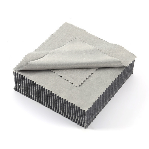 Glasses cloth 13*13 needle three gray brushed glasses cloth lens wiping cloth fiber lens cloth without crumbs now wholesale