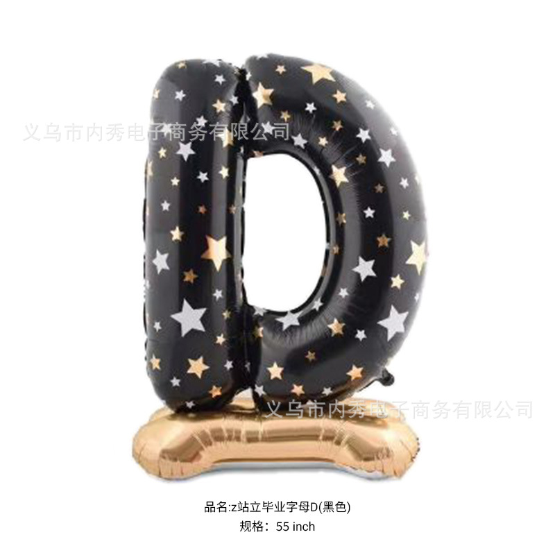 fiesta de graduación de la escuela para tomar fotos de fondo gran sombrero de graduación 4D estereoscópico de pie GRAD oso doctor base globo