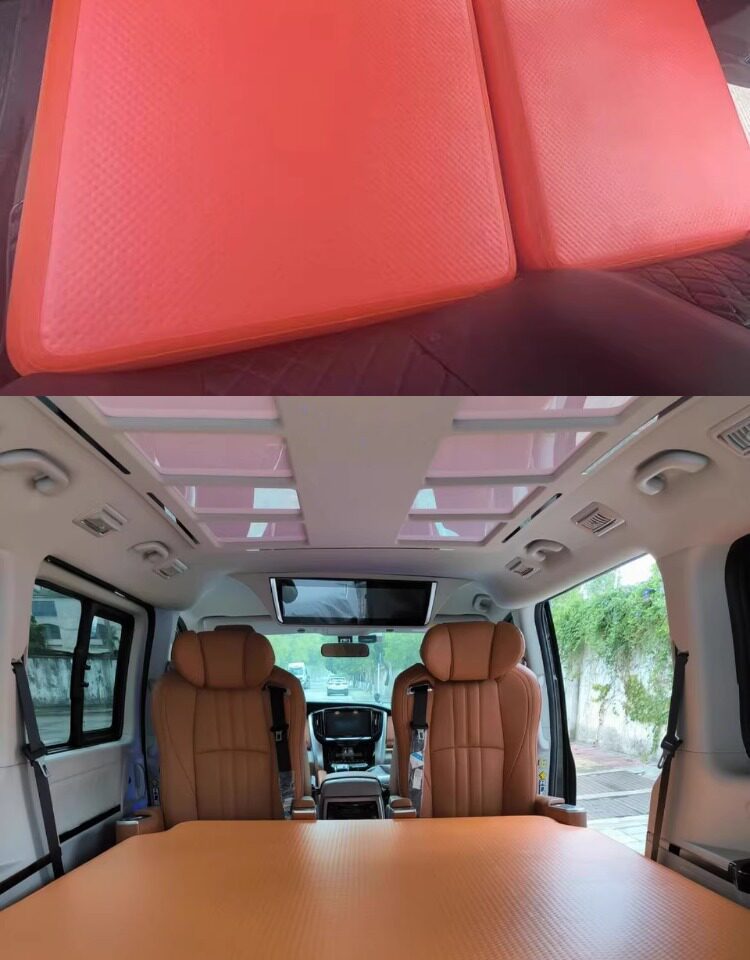 Car-Mounted Brushed Fabric Mattress for Outdoor Travel, Portable Single-Person Lazy Bed for Nap, Foldable Double Inflatable Bed, Customizable