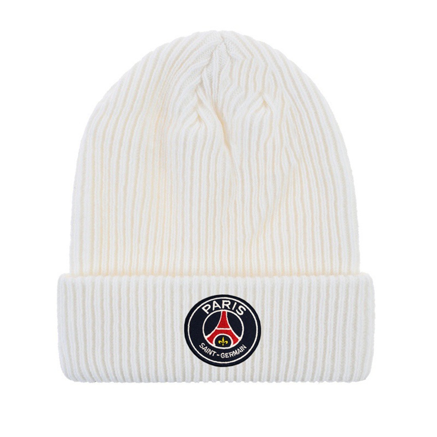 Paris Saint-Germain Logo Beanie White