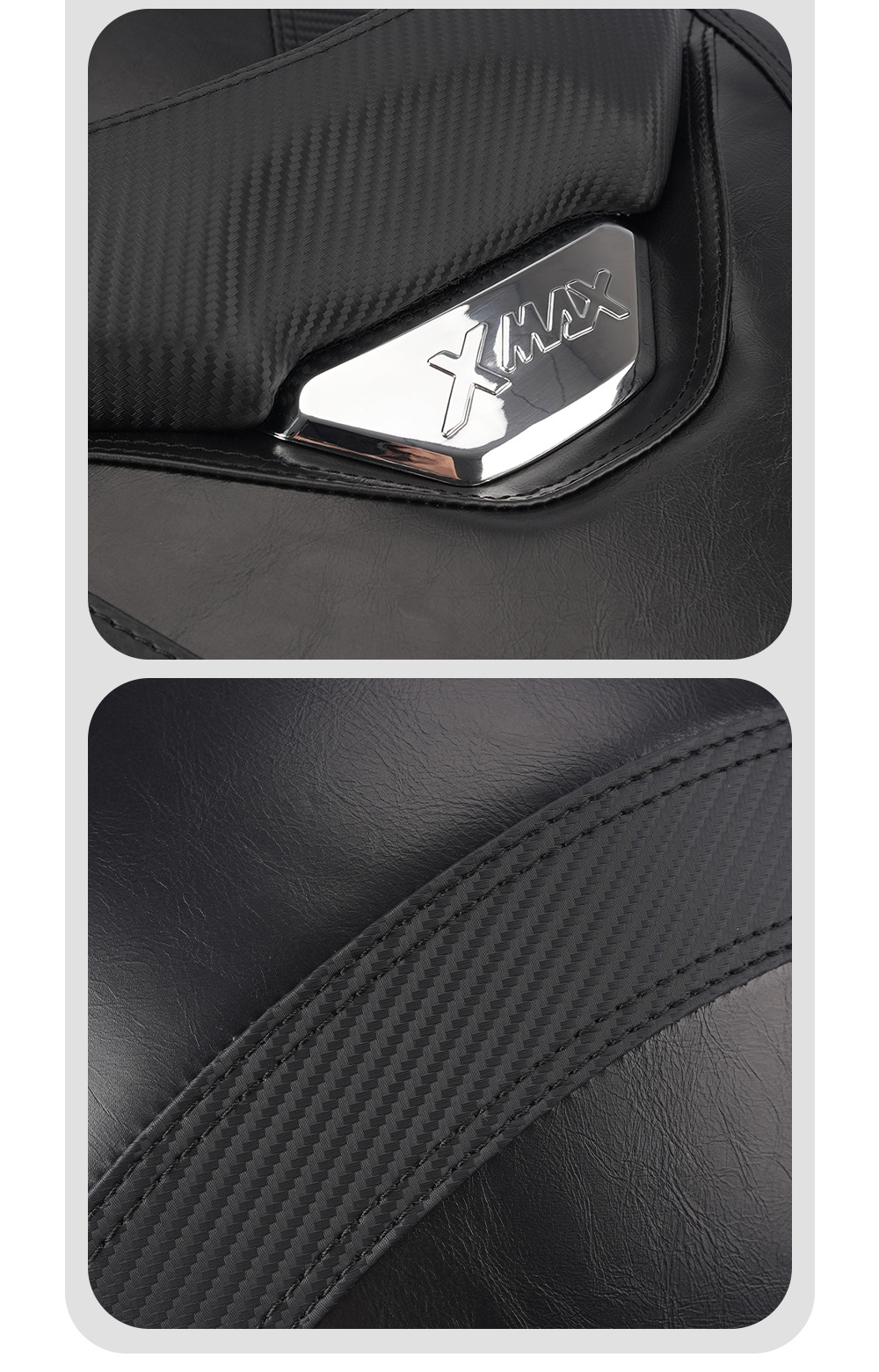 Suitable for 23-26 Models of Yamaha Xmax300X, Modified Seat Cushion, Waterproof Retro Seat Bag, Enlarged and Thickened Seat Cushion