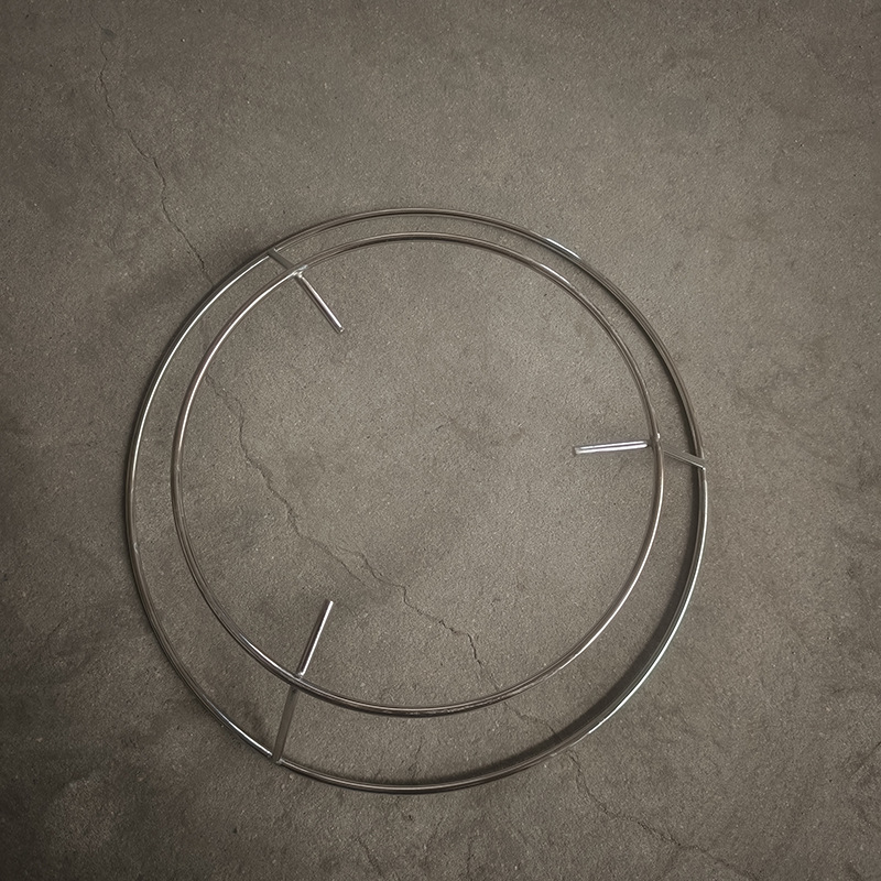 Anillo de olla de tubo redondo estante de cocina doméstico estante de almacenamiento de aislamiento térmico grueso estante de almacenamiento de olla de acero inoxidable