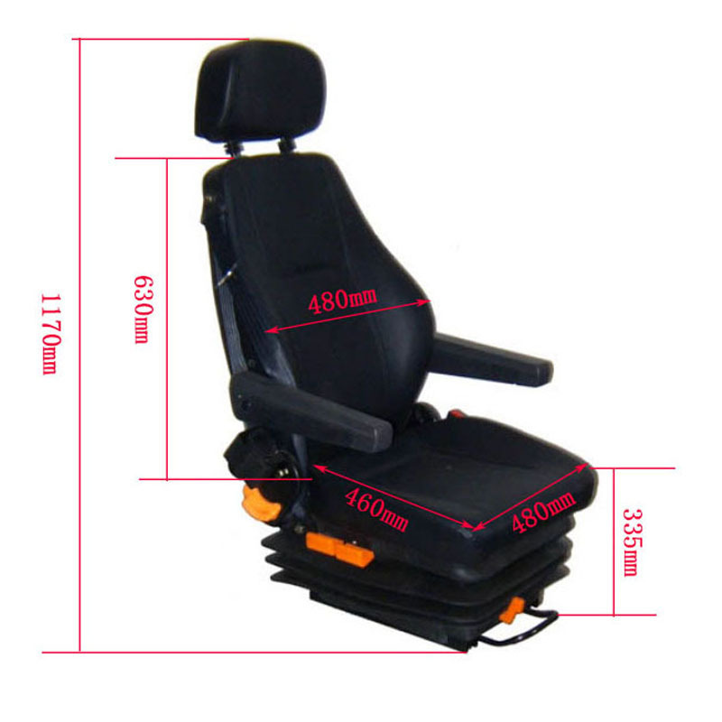 Asiento del cargador del asiento del airbag del camión pesado asiento del cinturón de seguridad de tres puntos asiento de aire asiento de la tabla de la vinculación de la grúa