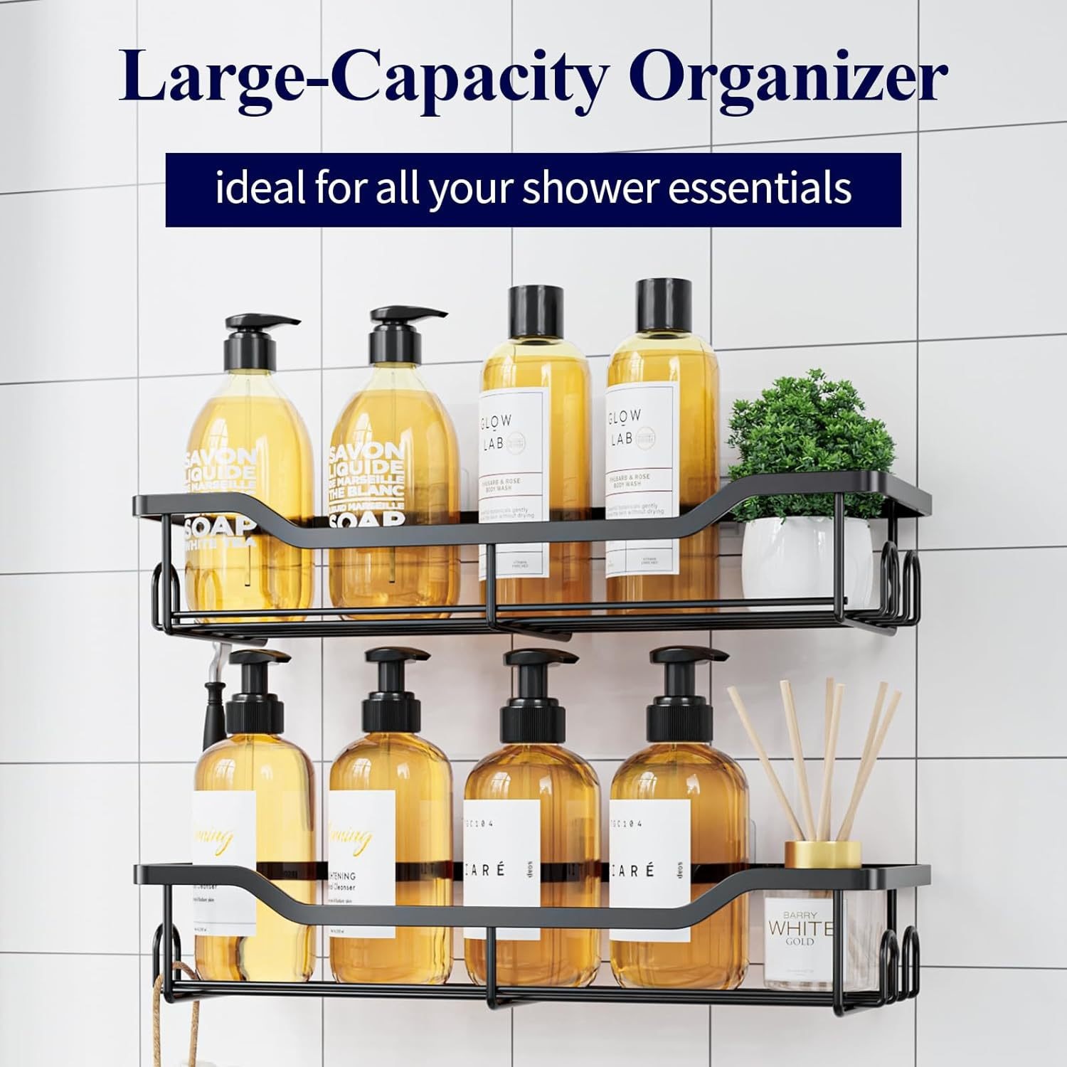 Nuevo marco de acabado de baño transfronterizo sin agujeros de pared de almacenamiento de artículos de higiene perfumados estantes