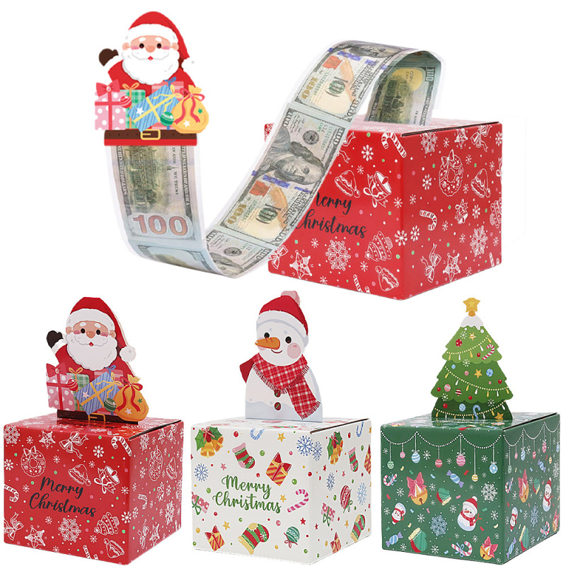 クロスボーダークリスマス現金引き出しギフトクリエイティブクリスマスパーティーパーティー装飾ギフトボックスキャンディーボックスメーカー|undefined