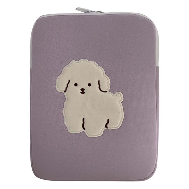 Corea del Sur mismo estilo liner bolsa de dibujos animados cachorro 11 embrague bolso de las mujeres bolsa de almacenamiento IPAD 13 pulgadas 15 pulgadas tableta bolsa de ordenador