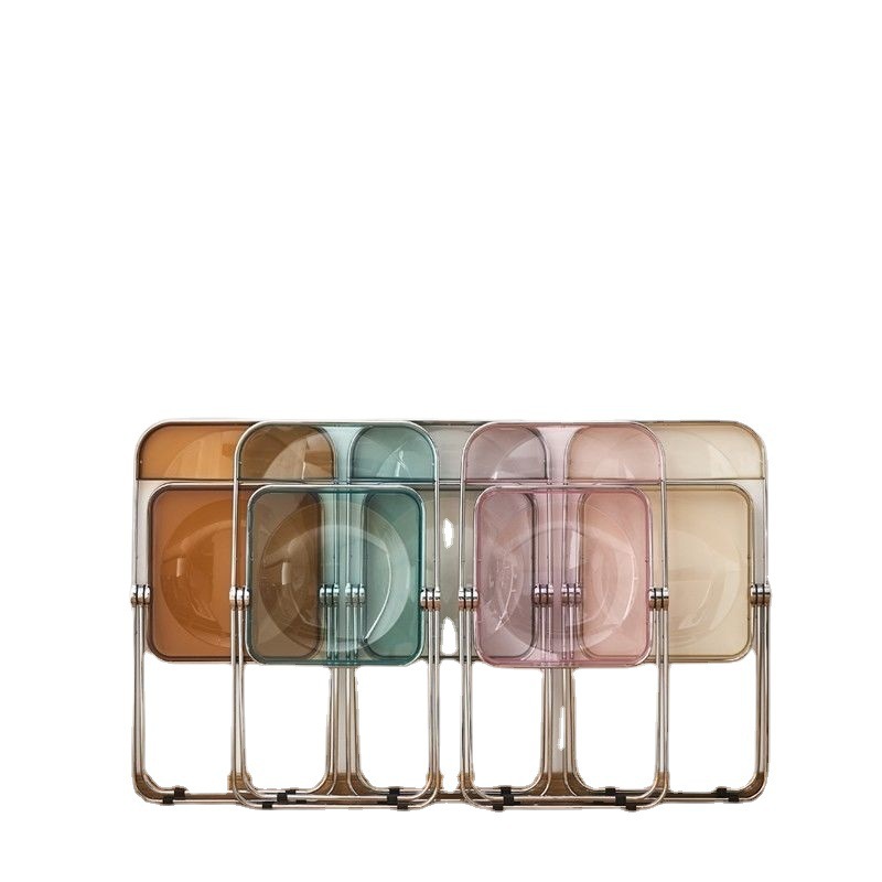 Mesa de acrílico transparente celebridad neta ins simple y moderno dormitorio doméstico balcón mesa y silla mesa portátil extraíble