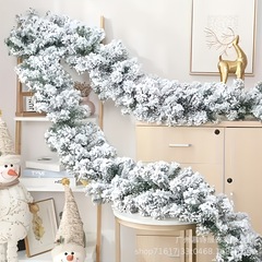 圣诞节仿真藤蔓绿植雪花装饰松柏藤条跨境感恩节家居户外Christma