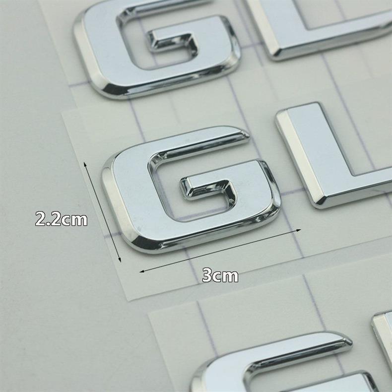 Suitable for Mercedes-Benz GLC new energy GLC300de GLC350e GLC400e modified car logo rear emblem sticker