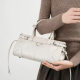 2024 New Vintage Fashion Oil Wax Leather Boston Bag Single Shoulder Crossbody Portable Large Capacity Casual Bag for Women