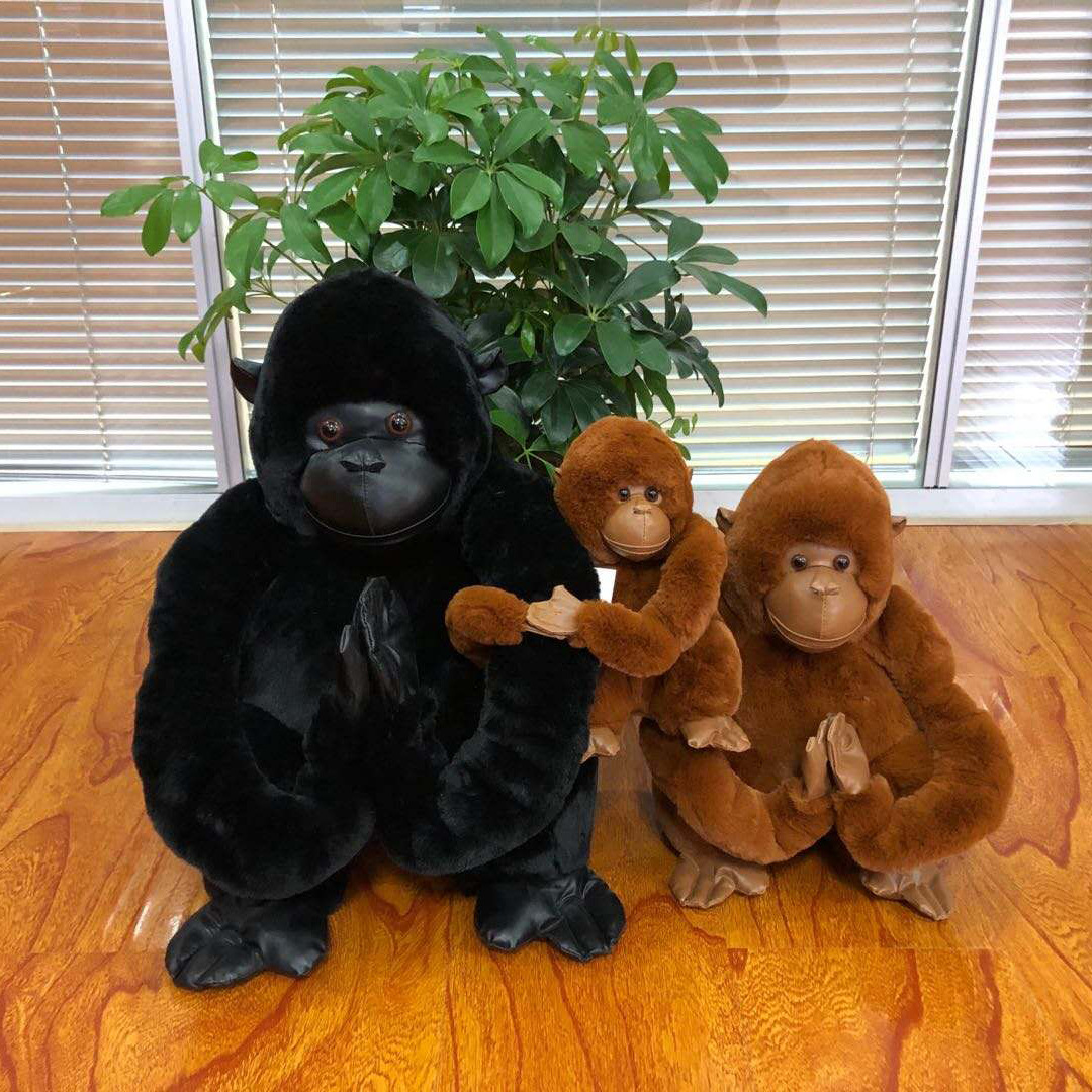 仿真猩猩毛绒玩具男孩生日礼物顽皮猴娃娃安抚猴子公仔创意玩偶