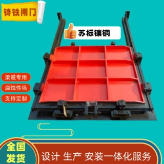 铸铁闸门镶铜方形闸门手电一体式两用双向止水球墨暗杆式水库闸门