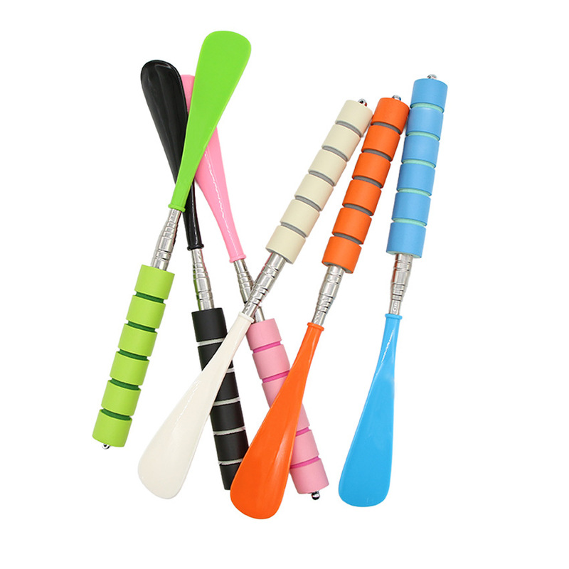 6 Color Stainless Steel Retractable Shoe Puller Long Handle Household Shoe Wearer Artifact Long Handle Shoe Puller Shoe Puller