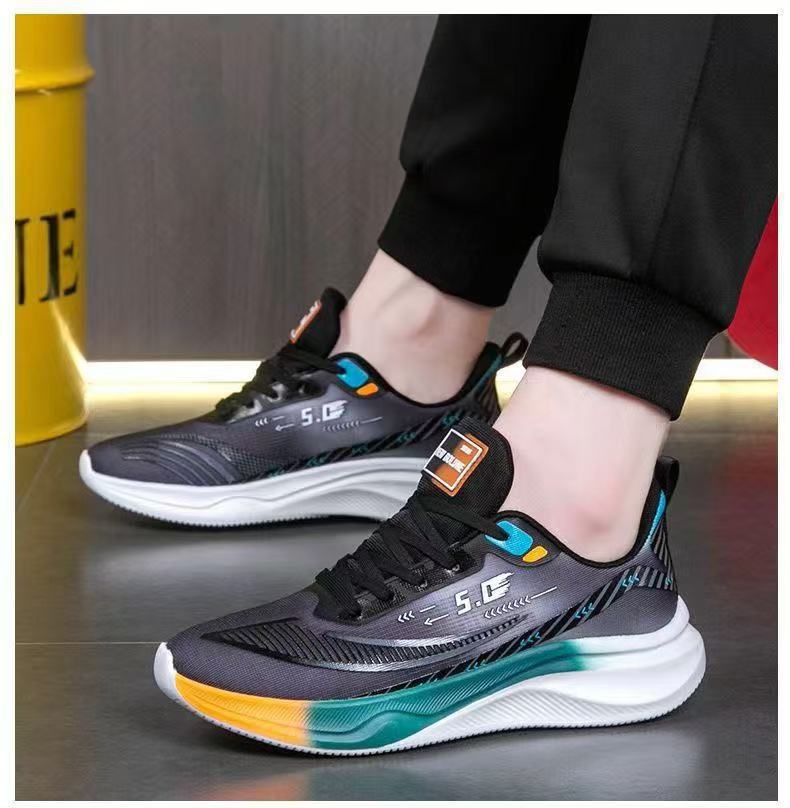 Men's For Spring Summer, Cross-border Soft-soled Running Comfortable And Breathable Student Mesh Men's Casual Shoes,_vogvips.com