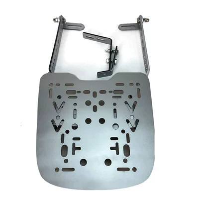 Three-Hole Combination Bracket, Motorcycle Trunk Motorcycle tail - 201-stainless-steel-three-hole-short-sheet-metal-bevel-support-25x25-tail-box-universal-plate