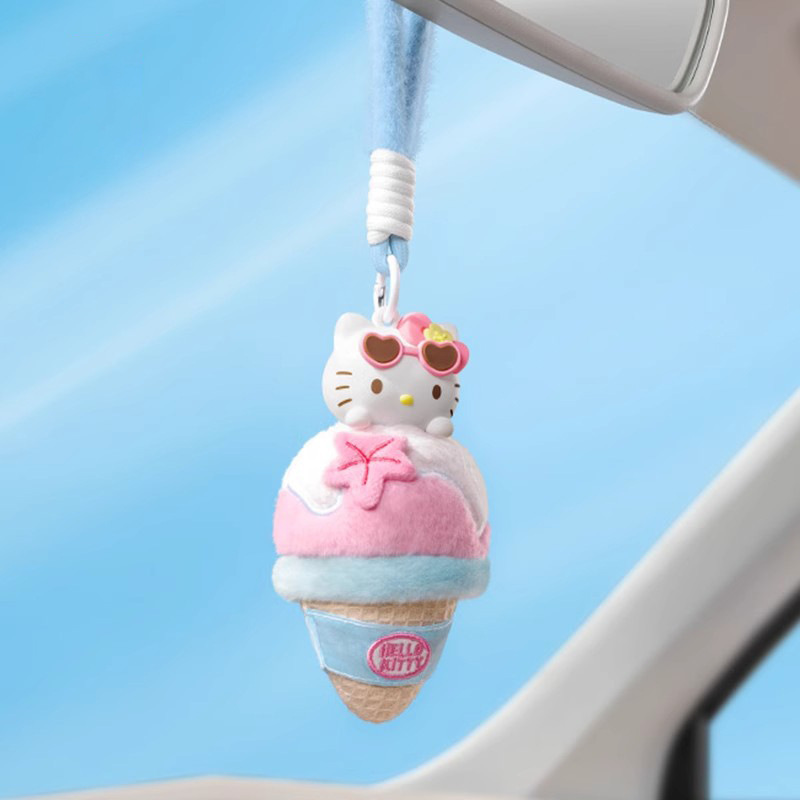 本物のハローキティサマーブラックレザーシリーズぬいぐるみアロマセラピーブラインドボックストレンディなおもちゃフィギュアかわいいペンダントアロマセラピー卸売ギフト|undefined