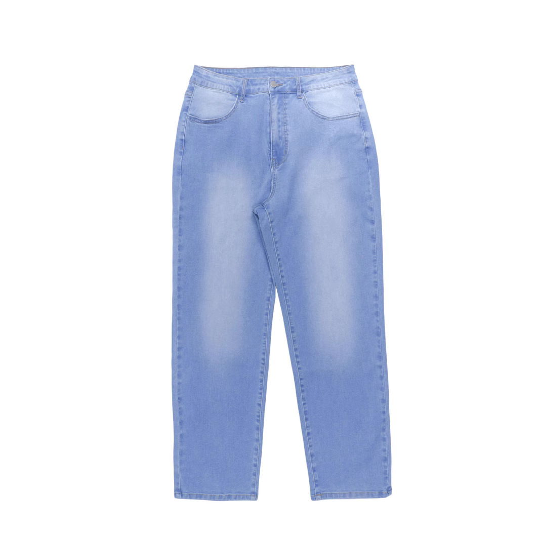 Women's Clothing Plus Size Jeans, Stretchy, Sexy, Hip Lifting, High Waisted, Plus Size Skinny Jeans, Peach Colored._voghion.com