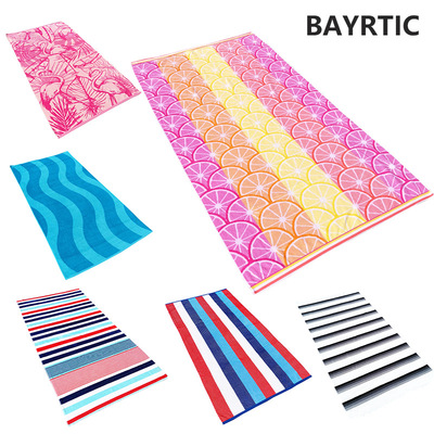 Bath towel thickening Cross border Explosive money Simplicity Geometry Dyed Jacquard classic stripe Home take a shower Shower Room adult Bath towel