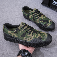 Wholesale training shoes for liberation, men's rubber bottom, wear-resistant construction site shoes, thick-soled rubber shoes, farmer working shoes, labor protection shoes wholesale 