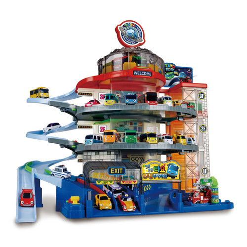 Super Parking Building Bus Track Sliding Park Toy for  New Model, South Korea