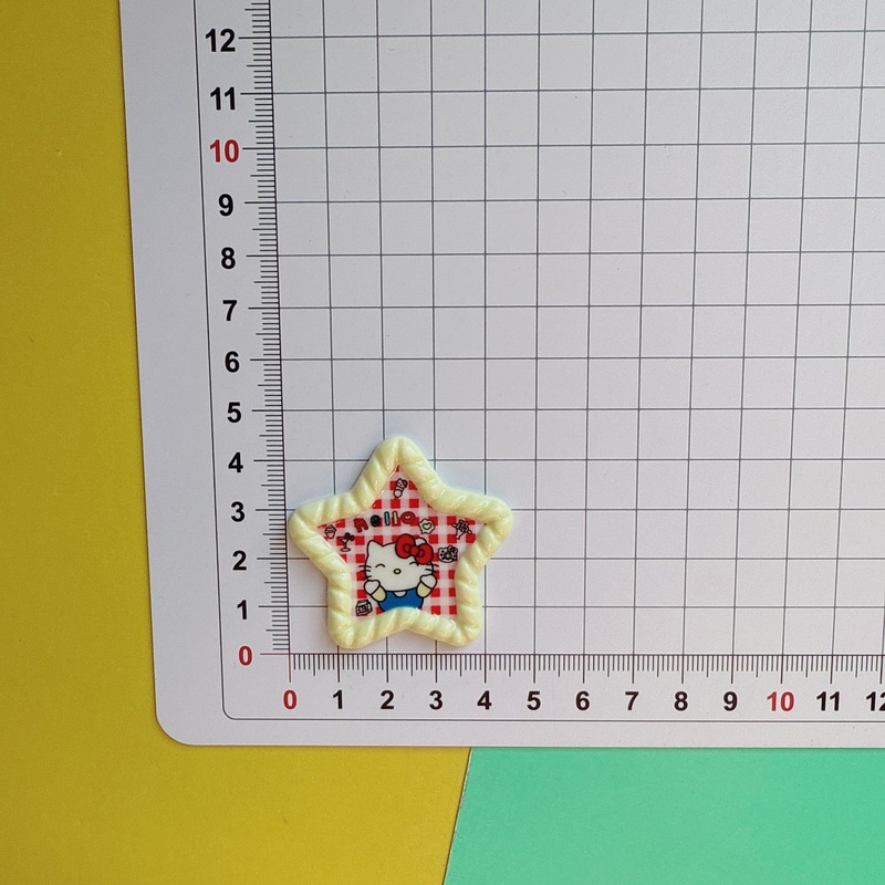 光沢のあるカラフルな甘い子猫五芒星アクセサリー diy クリーム接着剤携帯電話ケースヘアピン帽子バッグおもちゃ材料|undefined
