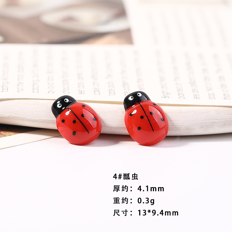 Resina accesorios de dibujos animados abeja tocado DIY accesorios de la joyería niños horquilla crema epoxi teléfono caso parche