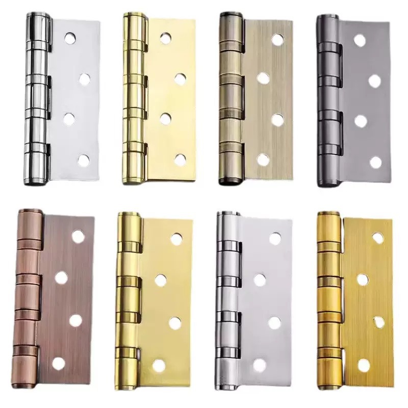 4 pulgadas 5 pulgadas de acero inoxidable bisagra abierta 3.0 bisagra silenciosa gruesa cojinete bisagra de puerta de madera 20 lotes