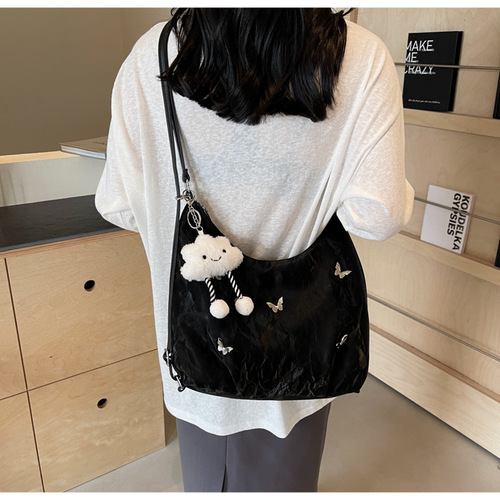 2024 new women's bag large capacity bag high-end fashion backpack versatile commuting to class single shoulder crossbody bag