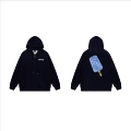 747 navy blue plus velvet