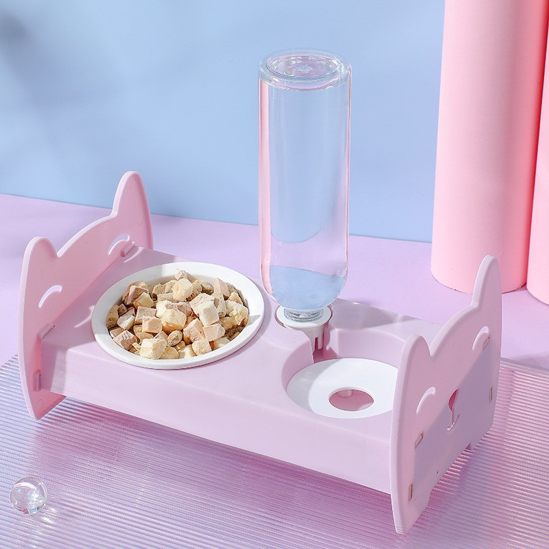 고양이 침대 더블 볼 + 병 퍼플