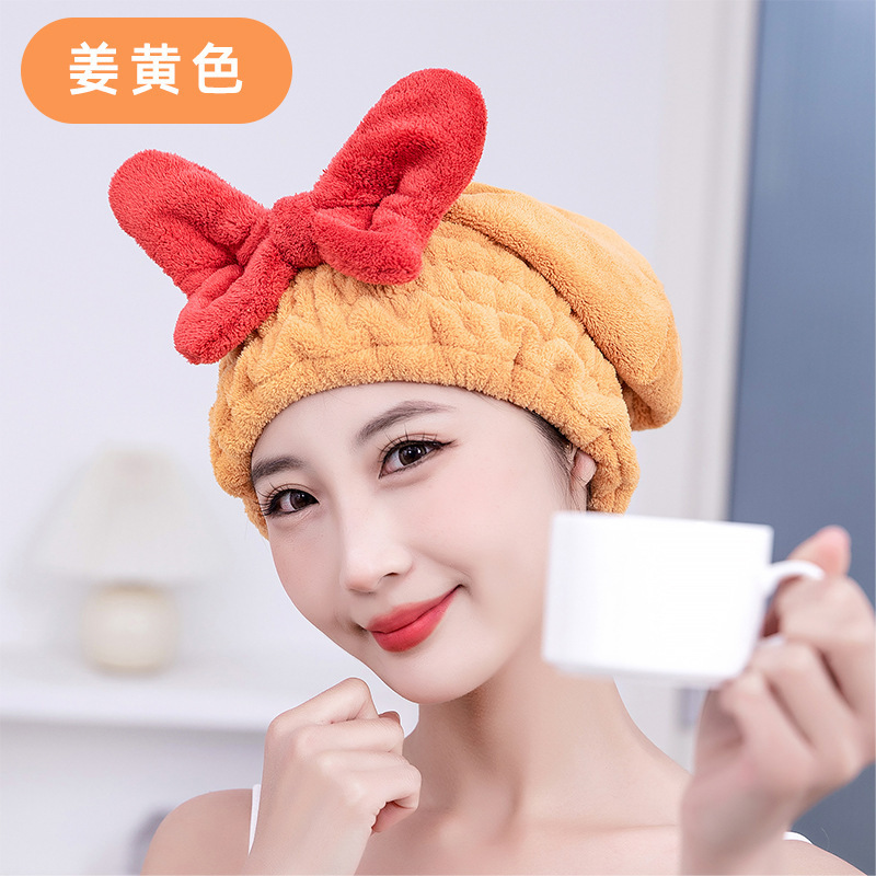 2025 nuevo sombrero de baño de mujer arco sombrero de cabello seco bolsas de cabello toallas de cabello seco súper absorción rápida toallas de cabello seco toallas