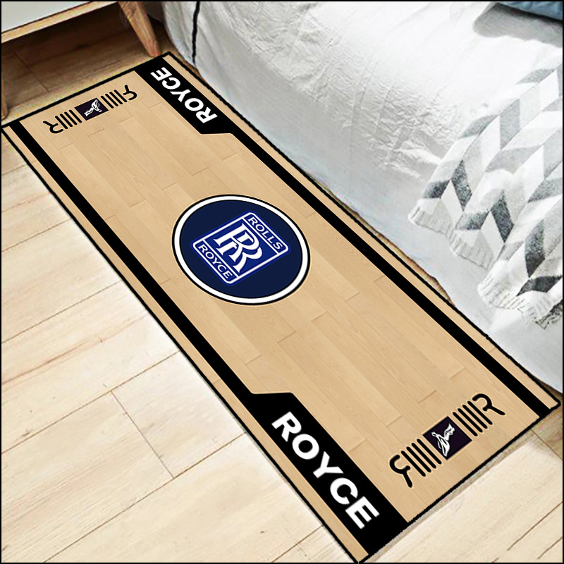 Nordic Style Dirt-Resistant and Dust-Proof Motorcycle Mat, Club Water-Absorbent Quick-Drying Foot Mat, Racing Parking Wear-Resistant Protective Mat