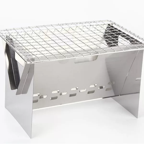 Outdoor Camping Fire Rack Foldableing Barbecue Rack Convenient Storage Fire Table Campfire Stove Stainless Steel Household Stove