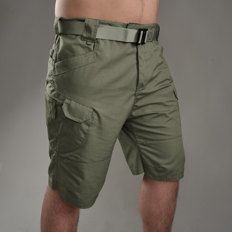Verano casual ix7 pantalones cortos tácticos resistentes al desgaste de cuadros cortos deportivos resistentes al desgaste