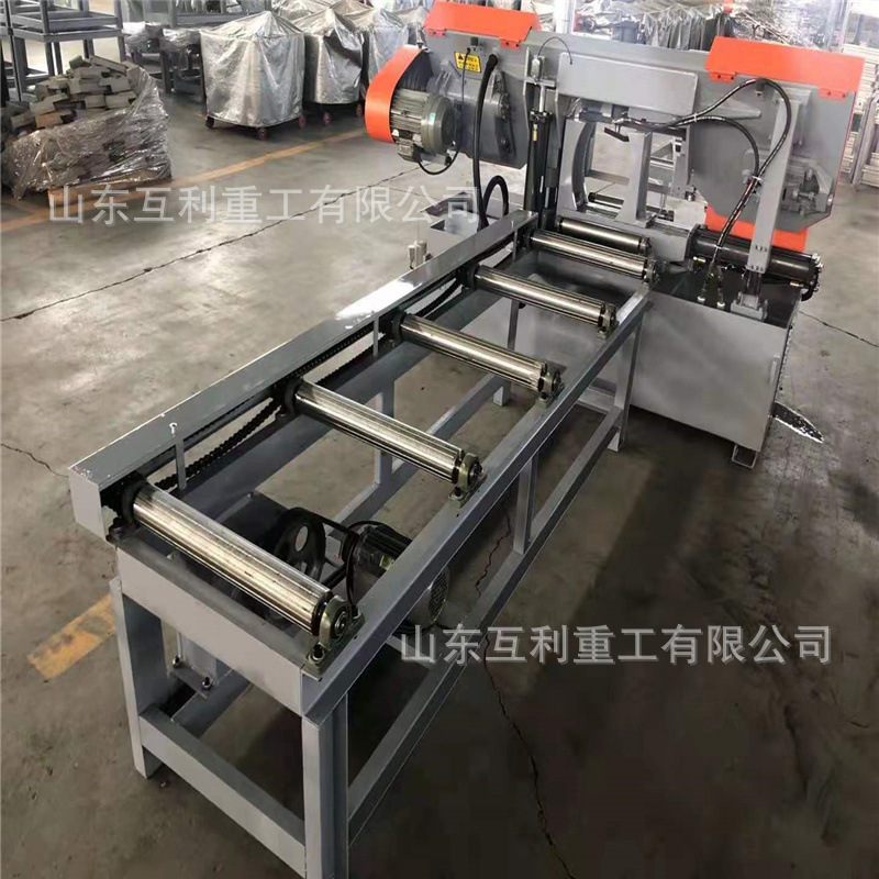 螺纹钢槽钢切割锯床带料架全自动数控整捆锯切4240型钢筋切割锯床