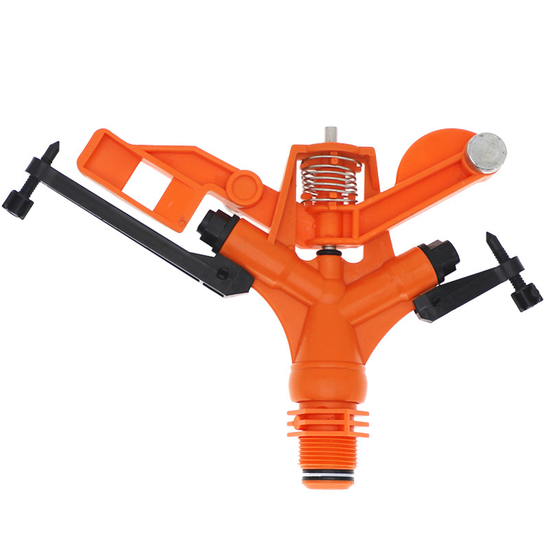 6 puntos de plástico rociador giratorio rociador césped verde 360 grados campo césped riego por pulverización no incluido impuestos